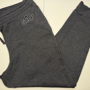GAP Gray Sweatpants Joggers XL Logo Fleece Drawstring Unisex